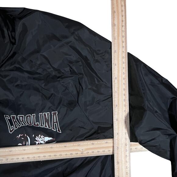 Chalk Line Large Vintage Carolina Coach Jacket Black Raglan 90s Streetwear - Picture 3 of 7